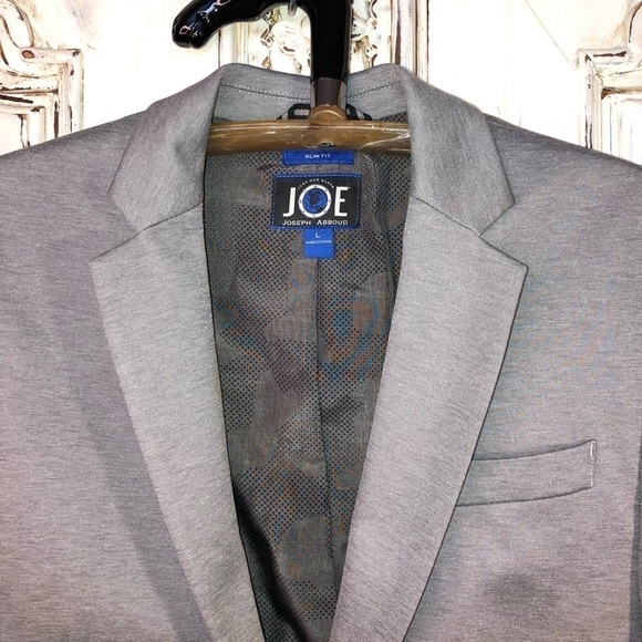 Men’s Joseph Abboud Slim Fit Light Gray Fully Lined Sport Coat Size L - Picture 2 of 10